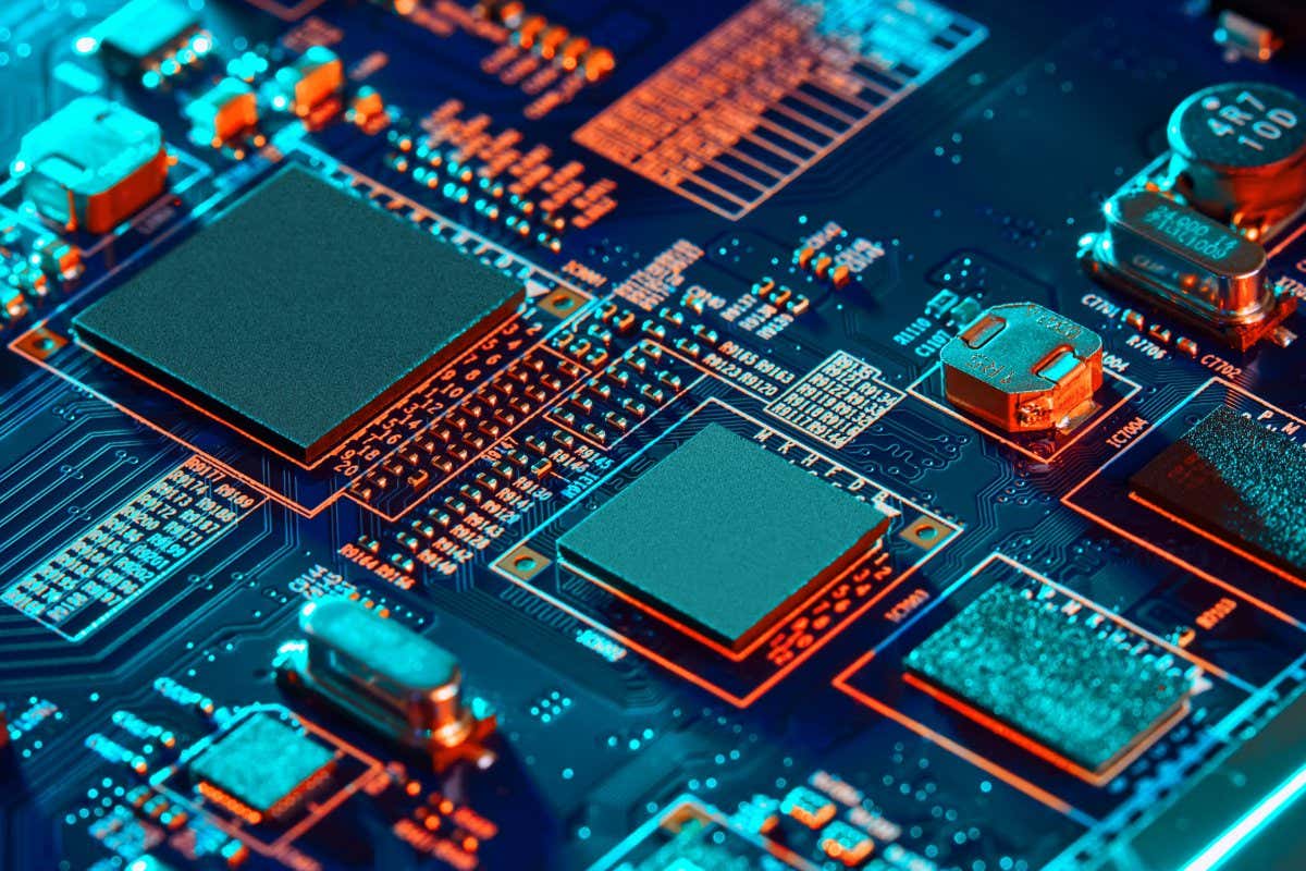 Electronic circuit board close up.; Shutterstock ID 1295678530; purchase_order: -; job: -; client: -; other: -
