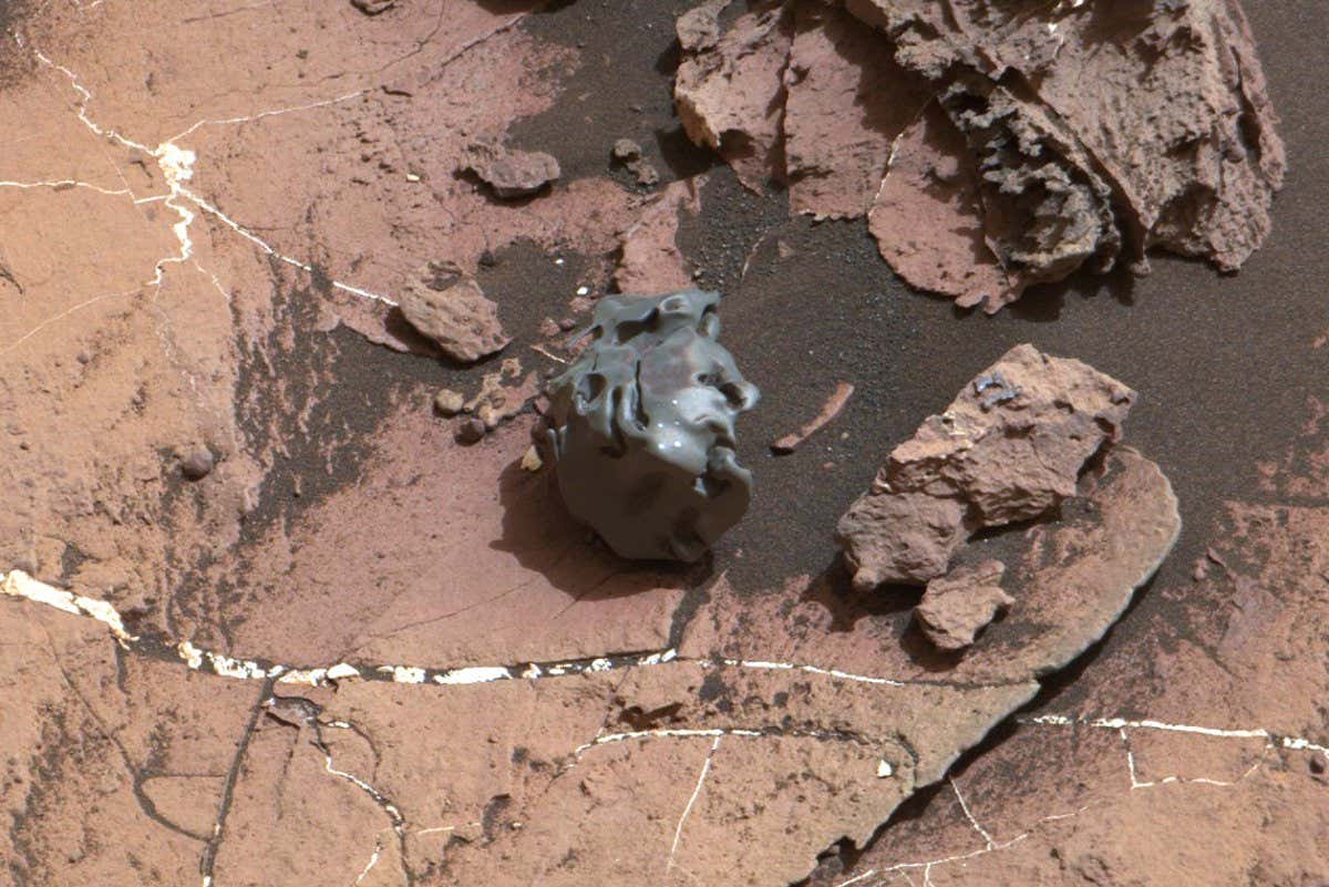 meteorite on Mars