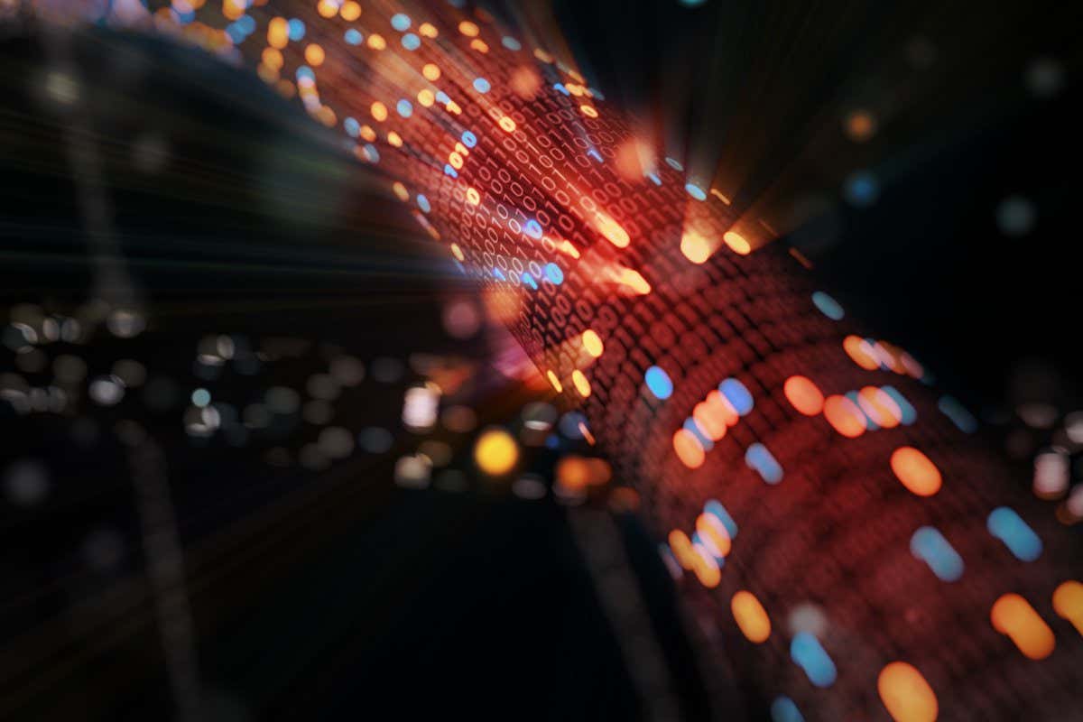 red and blue digital lights