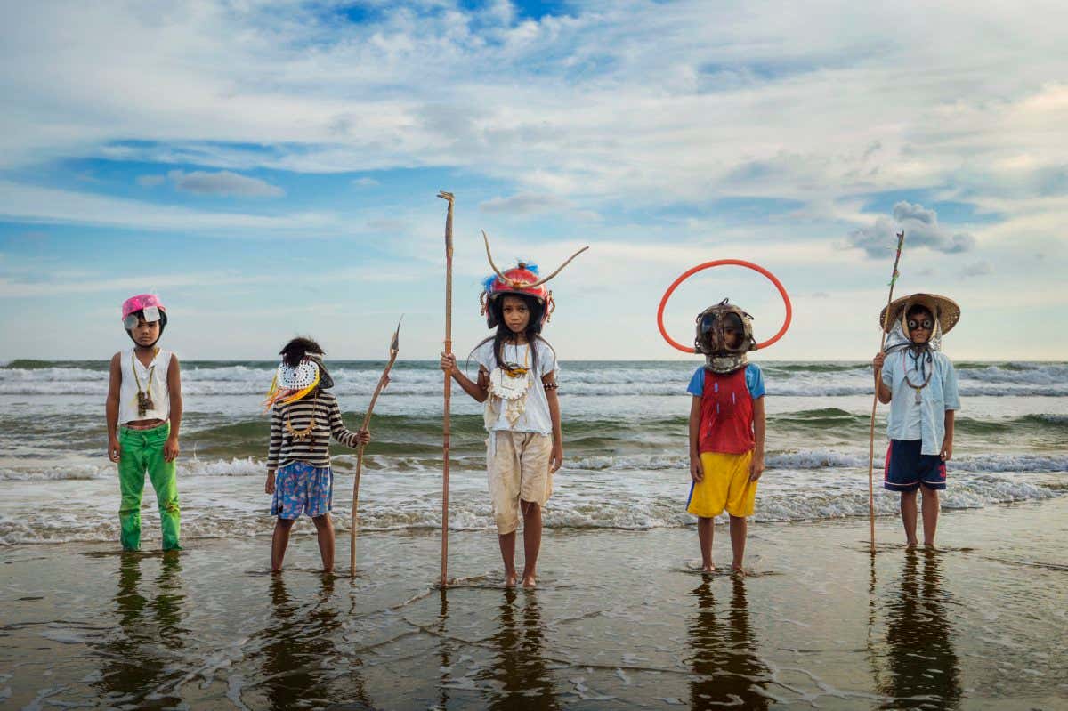 The Arrival of The Boat People, 2020, Tuan Andrew Nguyen, pigment print on Hahnemuhle paper, 27 x 48 in. ? Tuan Andrew Nguyen 2021. Courtesy the artist and James Cohan, New York