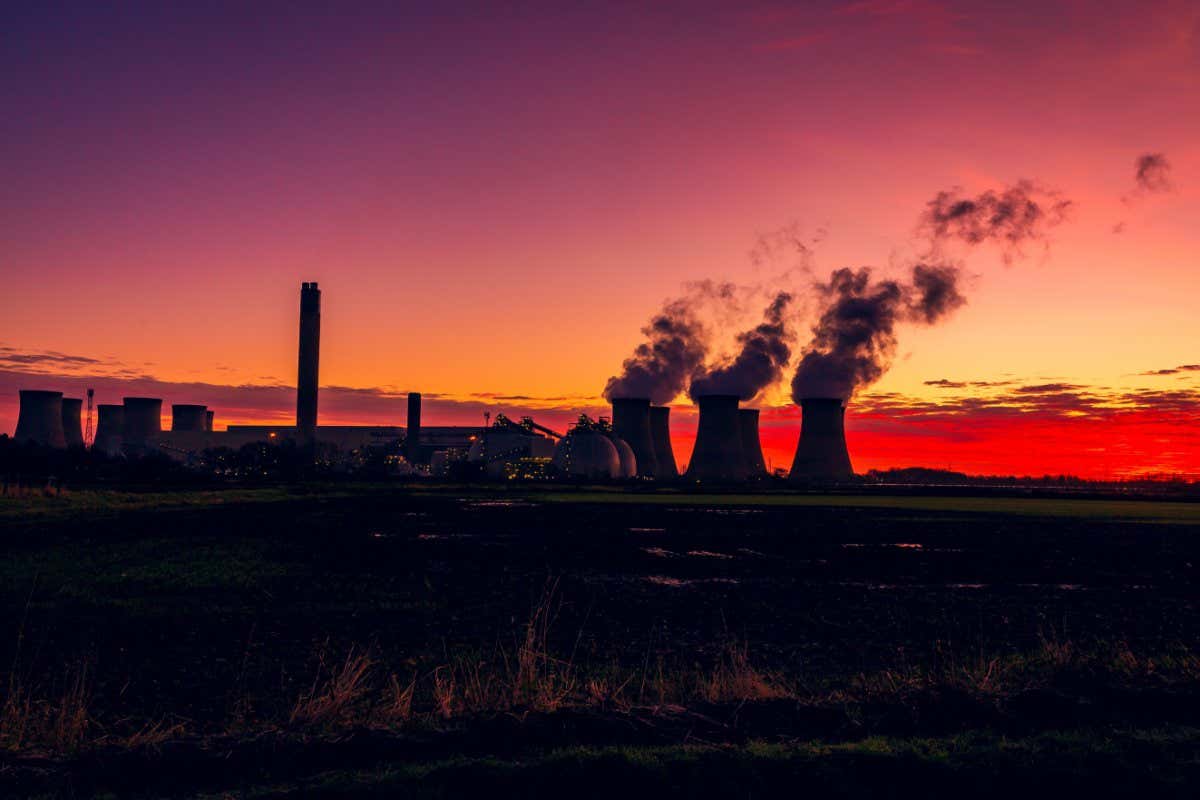 A power station in North Yorkshire, UK