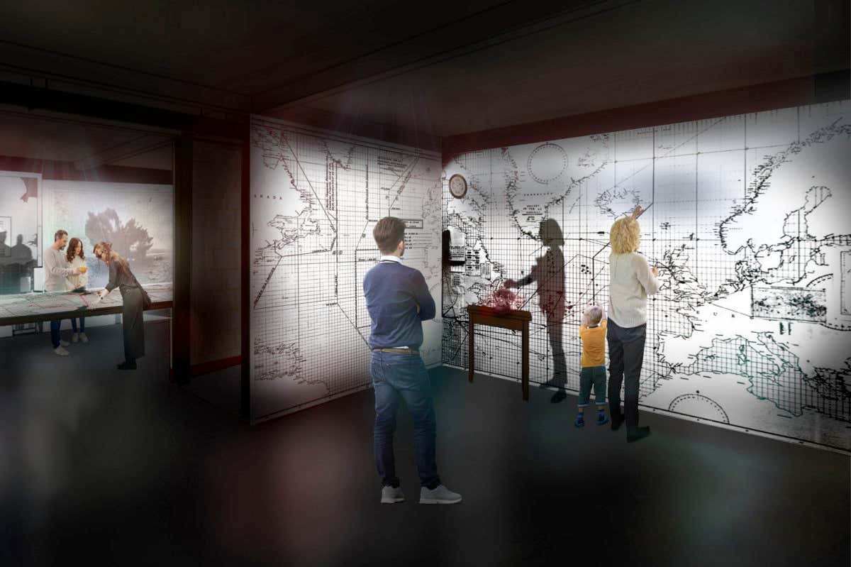 Naval plotting room, Block A