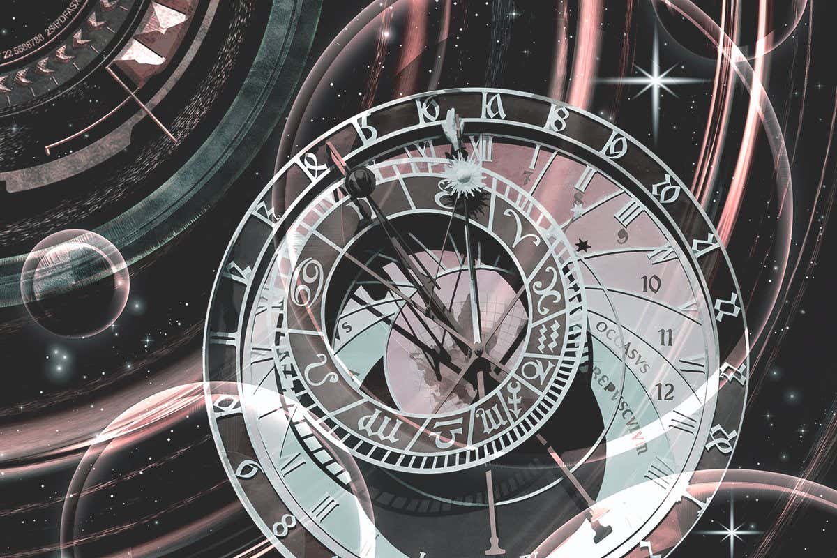 6 Will we ever unite physics? The infinite time is circulating in the universe, 3D illustration; Shutterstock ID 498879817; purchase_order: -; job: -; client: -; other: -