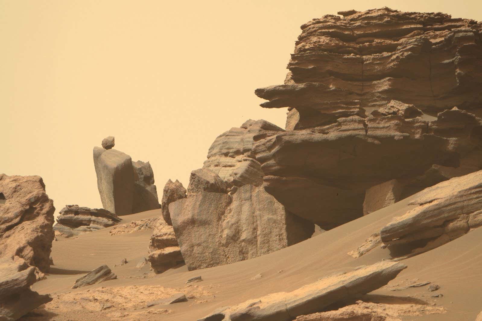 NASA's Mars Perseverance rover acquired this image using its Right Mastcam-Z camera. Mastcam-Z is a pair of cameras located high on the rover's mast. This image was acquired on June 12, 2022 (Sol 466) at the local mean solar time of 12:20:39.