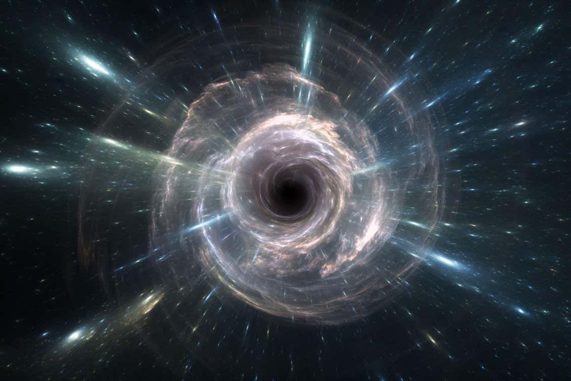 5 Evolution - How long does evolution take? 2E8WW3F Time, traveling through space and time, 3d illustration