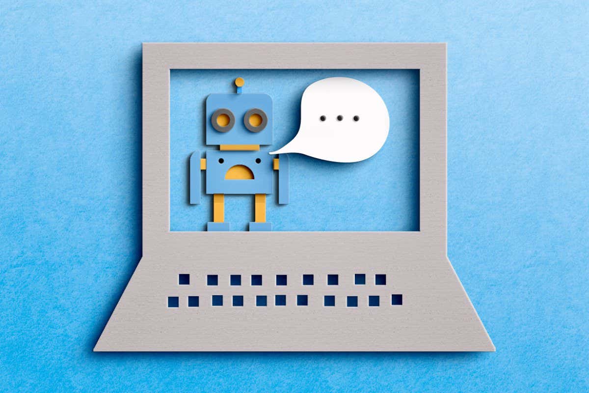 An illustration of a chat bot
