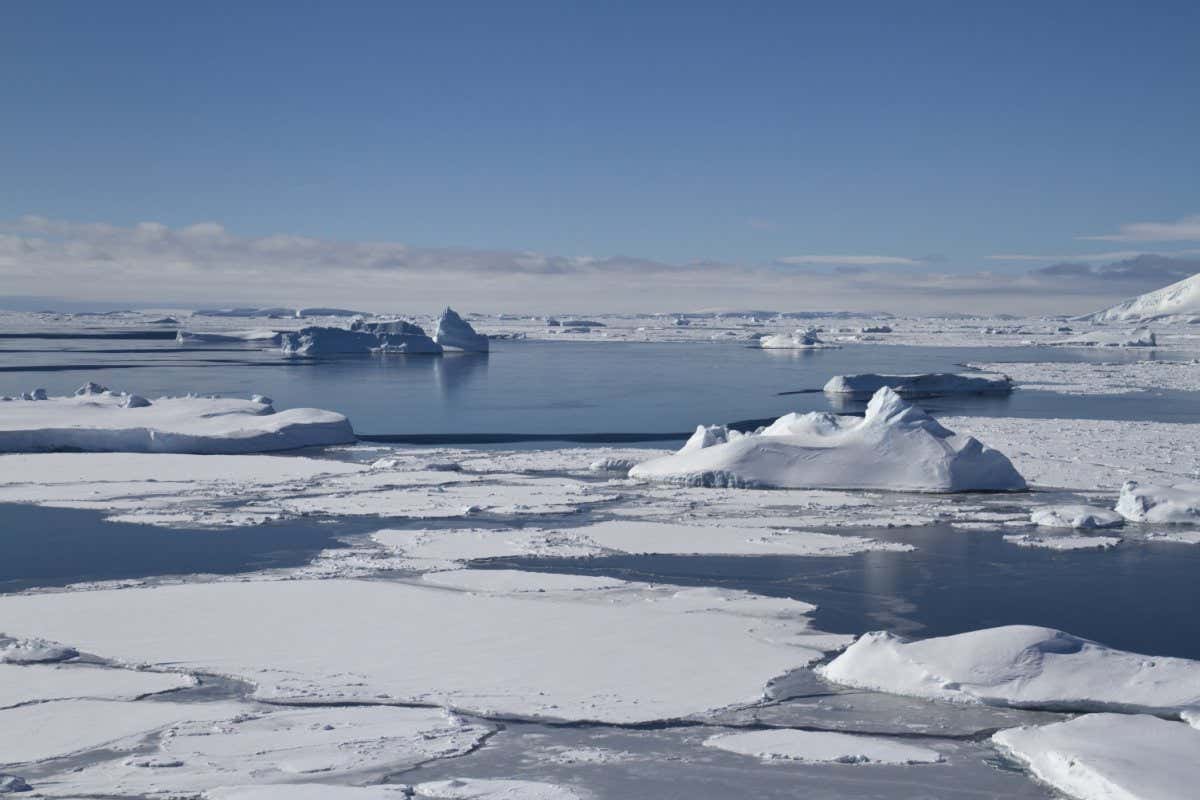 Southern Ocean and Antarctic islands near the Antarctic Peninsula in winter; Shutterstock ID 204022084; purchase_order: -; job: -; client: -; other: -