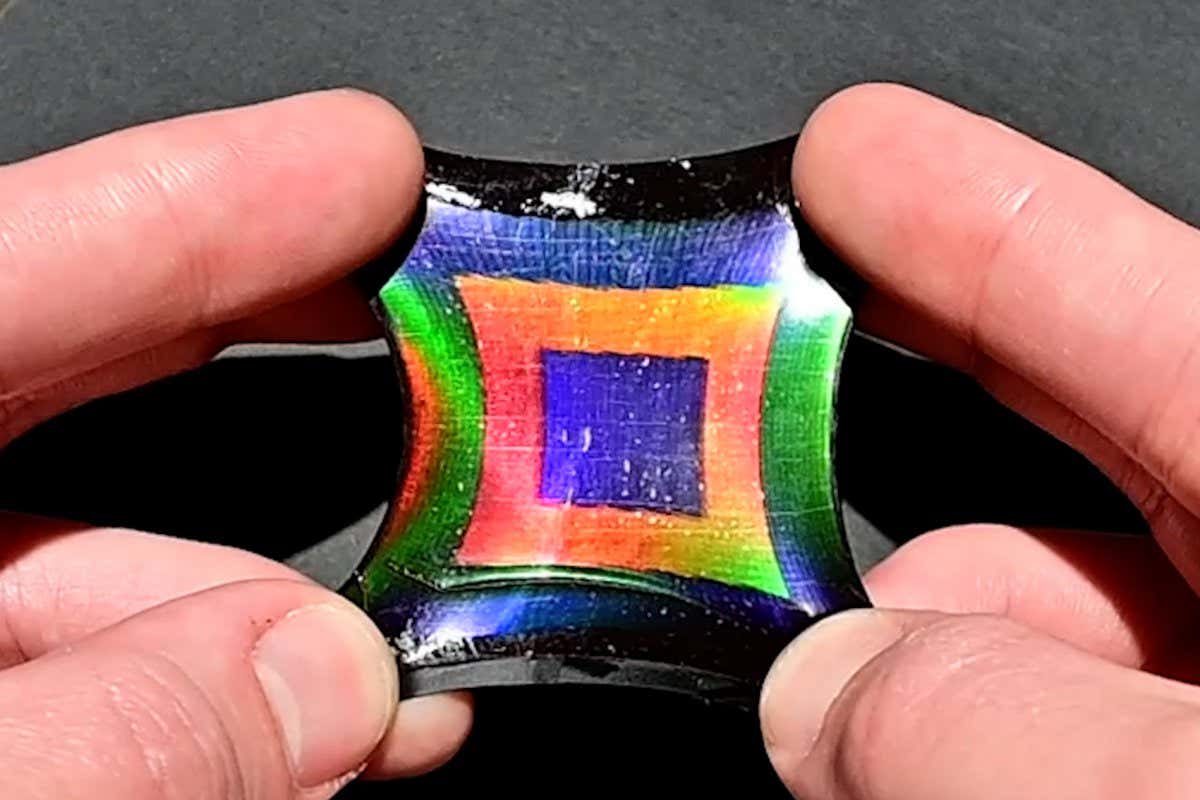 Image printed on a flexible material