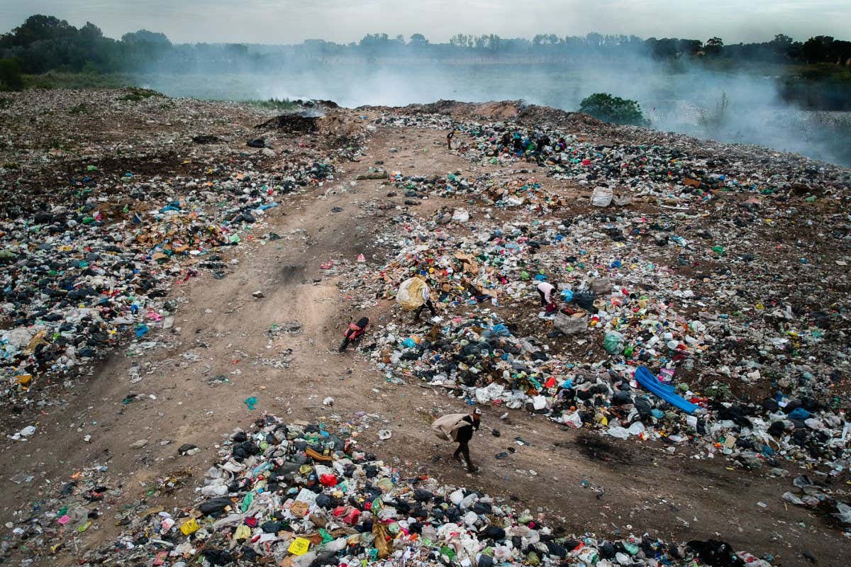 A landfill in Buenos Aires, Argentina