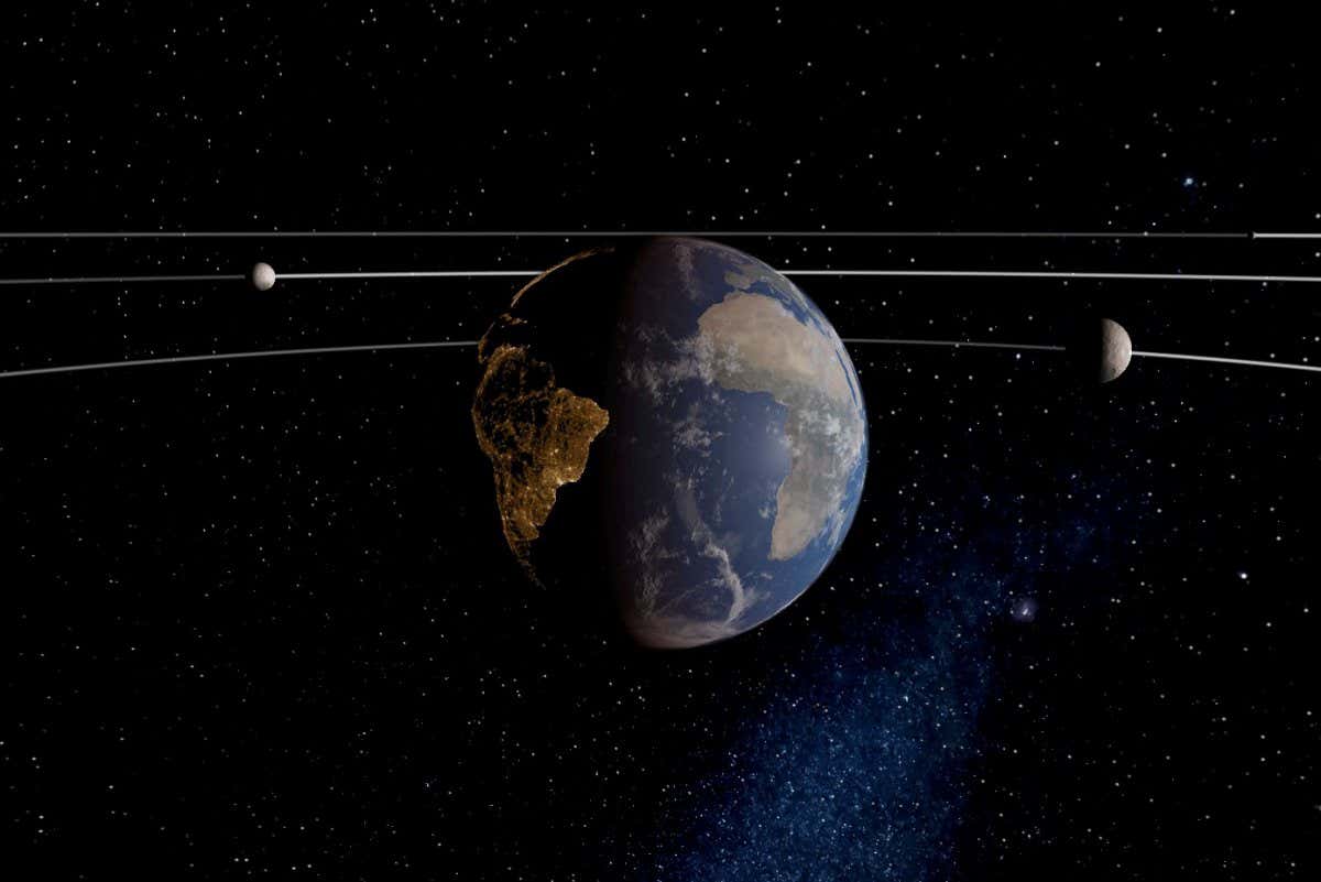 Earth could theoretically host two more moons the same size as the current moon. If the extra moons were smaller, it could have even more.