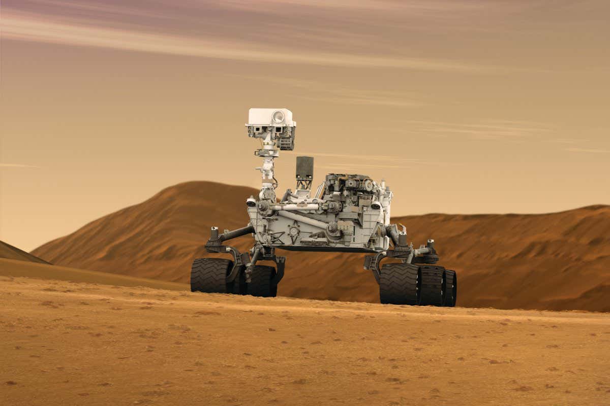 Artist's impression of the Mars Rover.