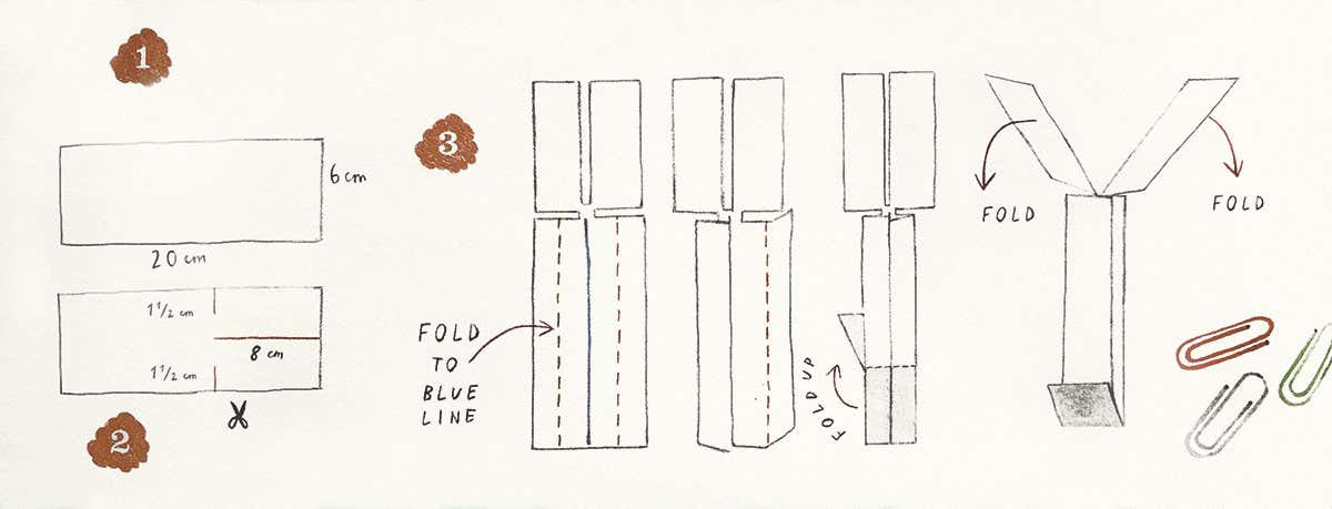 Show your children how to make paper helicopters for home experiments