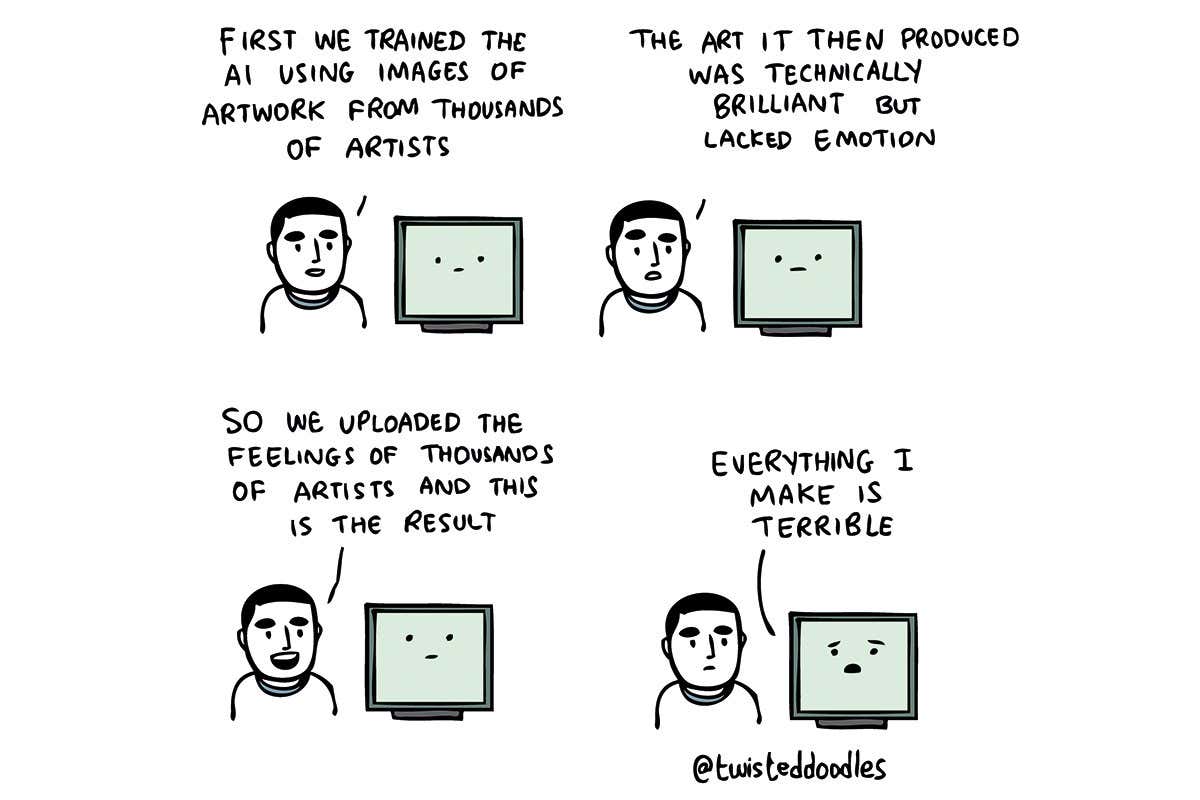 Twisteddoodles on artificial intelligence and art