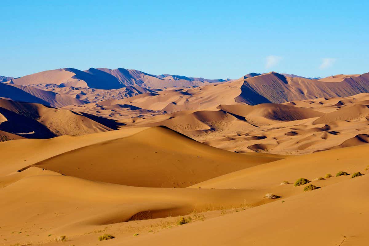 The Gobi desert in China