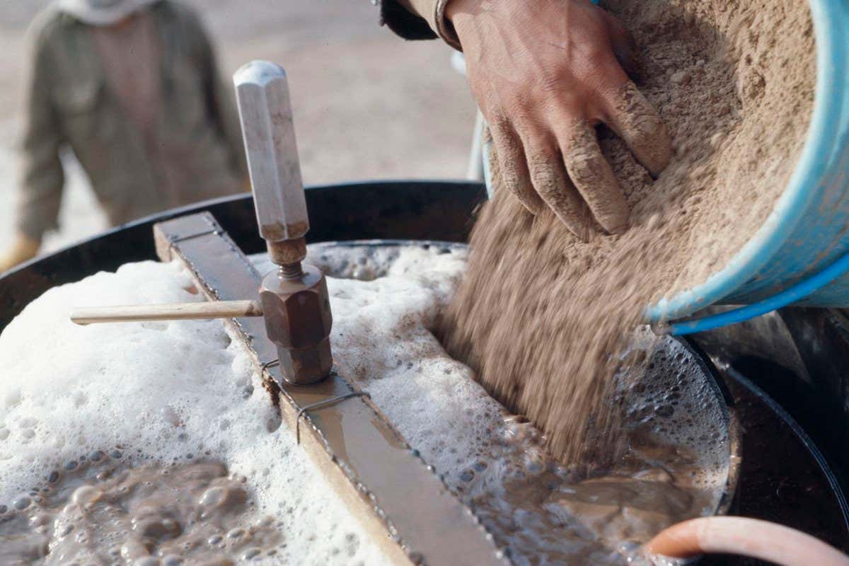 Archaeological sediment from Abu Hureyra in Syria being 