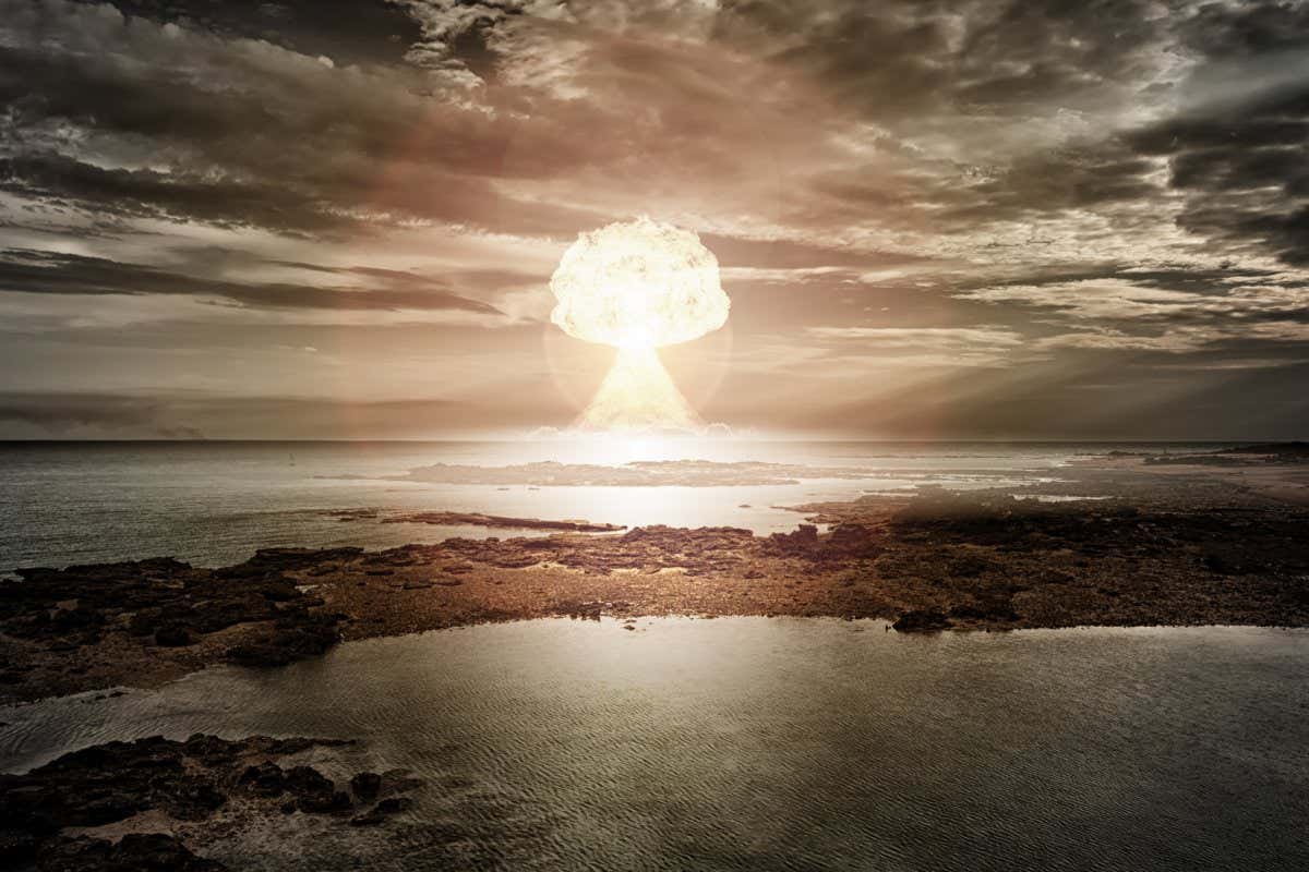 An image of a nuclear bomb explosion; Shutterstock ID 250791484; purchase_order: -; job: -; client: -; other: -