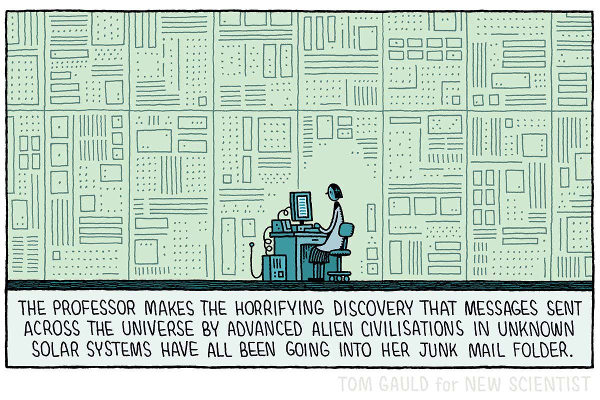 Tom Gauld on messages from advanced alien civilisations