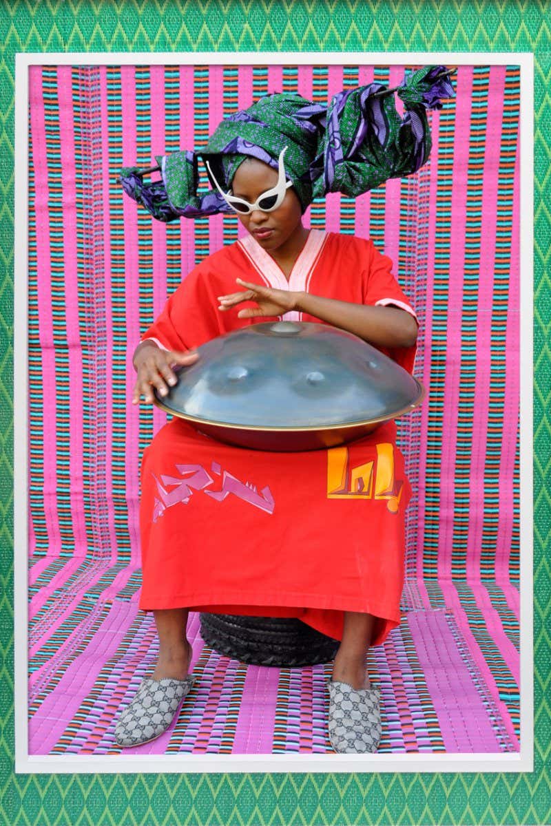 Helen, The Venus Bushfires (2011) by Hassan Hajjaj, mixed media - metallic Lambda on 3mm dibond print,