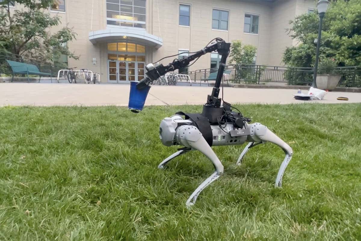 AI trained robot dog