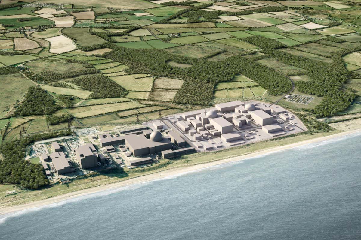 Sizewell C site CGI