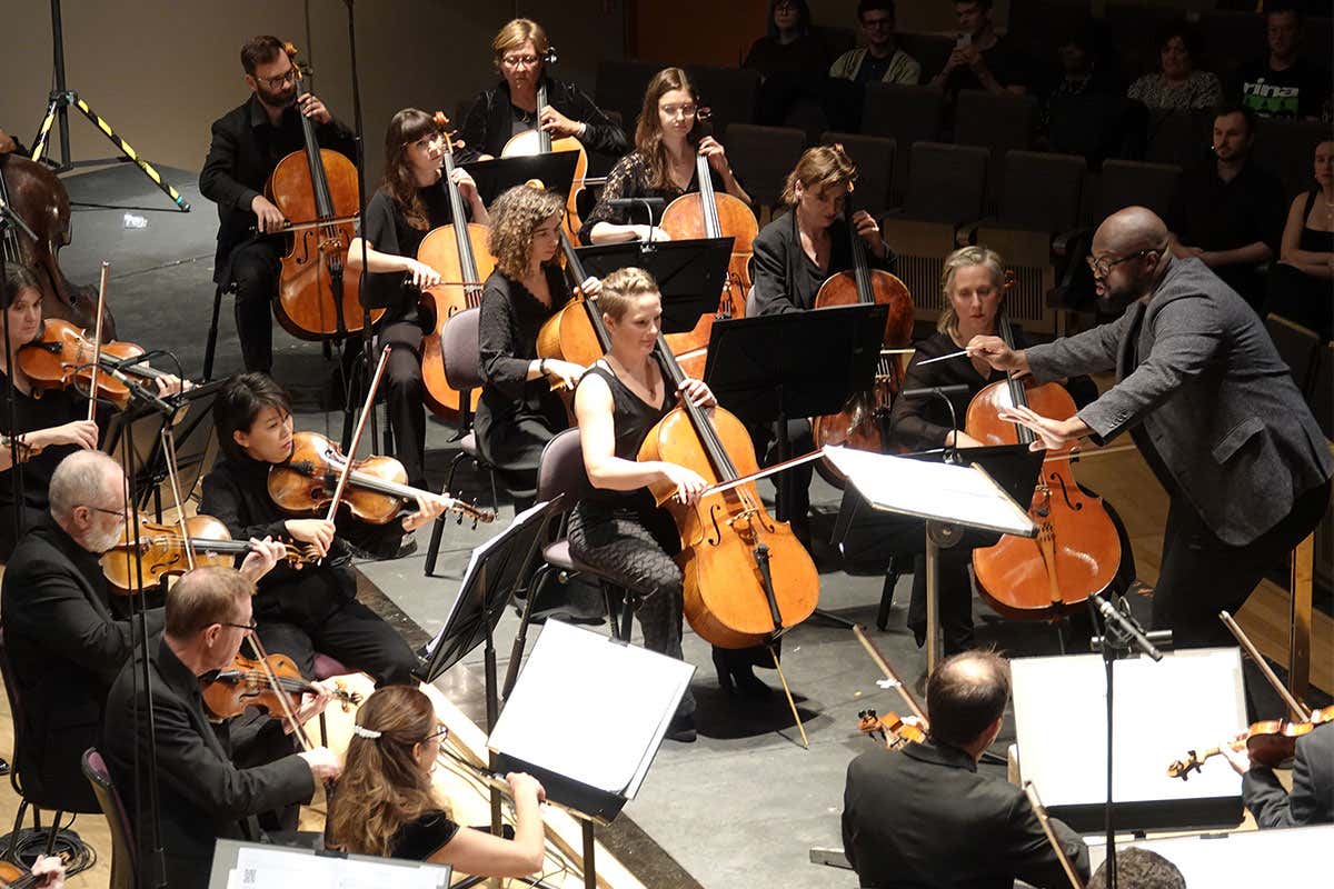 BBC’s orchestra Orchestra performing at The Bridgewater Hall in Manchester, UK