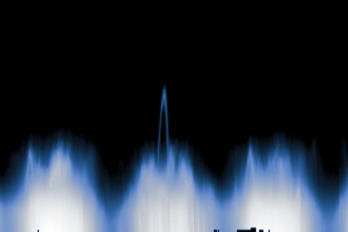 Example of a graph with an arch-shaped peak