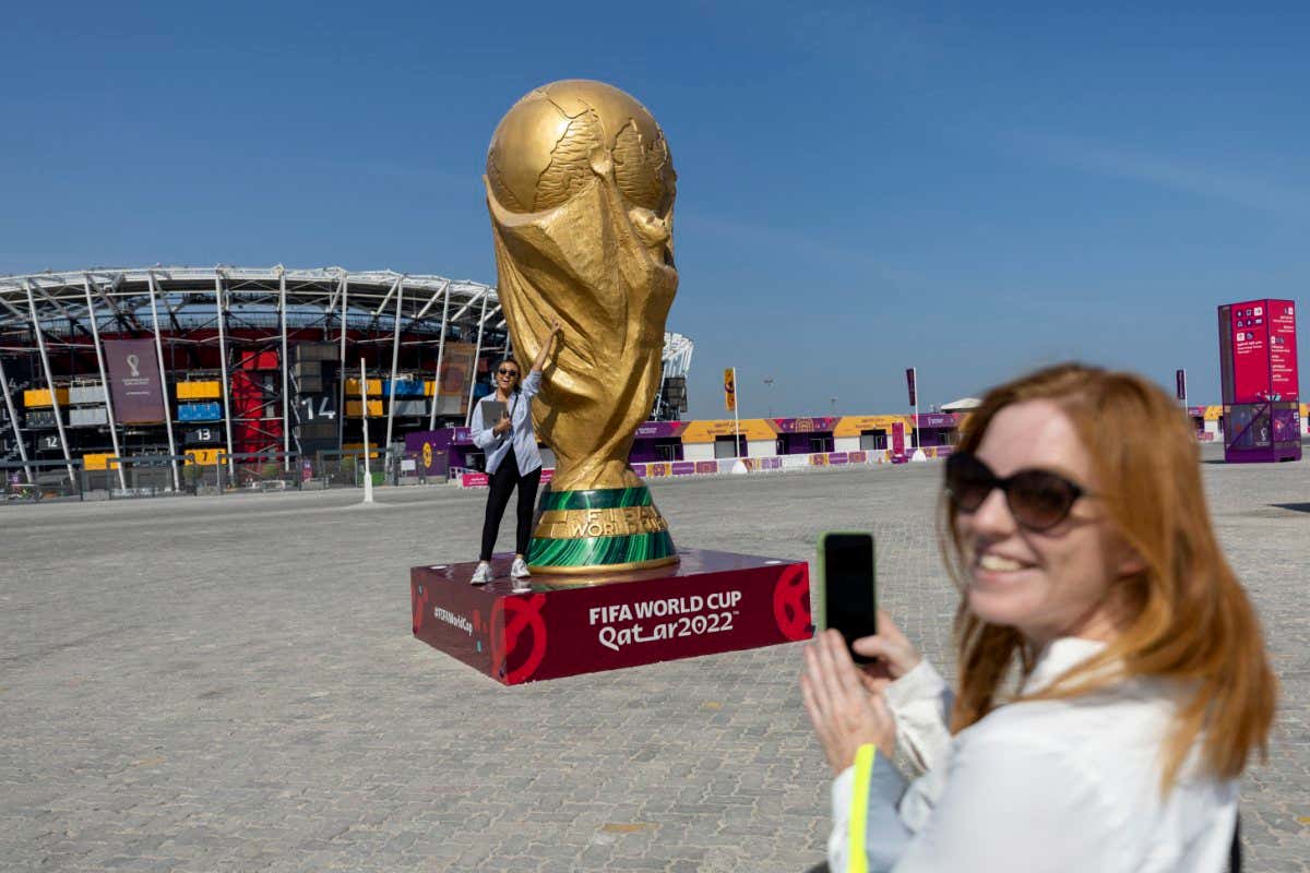 Stadium 974 (Rass Abou Aboud) ahead of the FIFA World Cup in Qatar