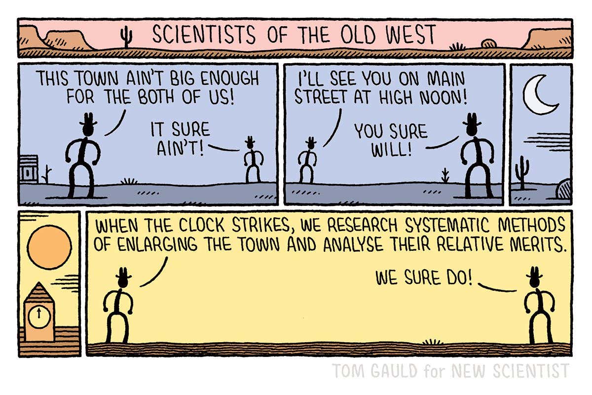 Tom Gauld: Scientists of the Old West