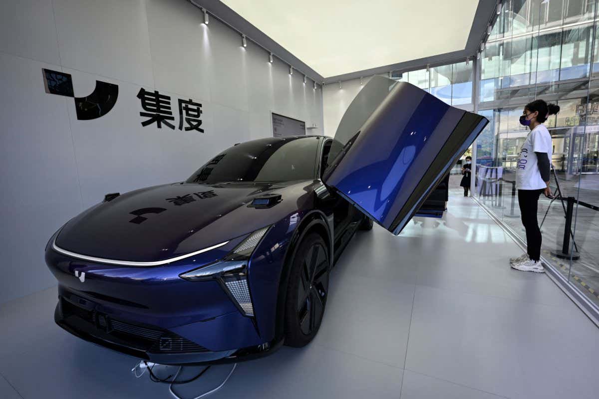 The ROBO-01, an autonomous concept car from Chinese firm Jidu