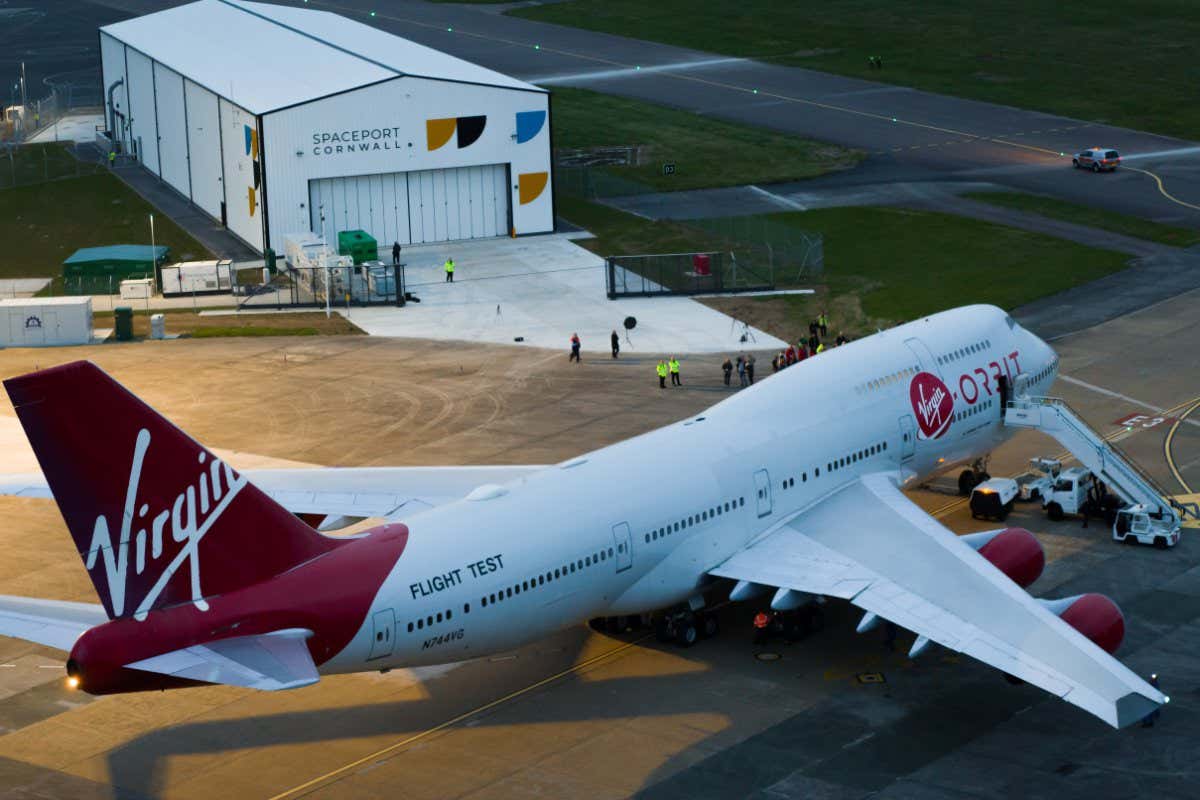 An adapted Boeing 747 called Cosmic Girl