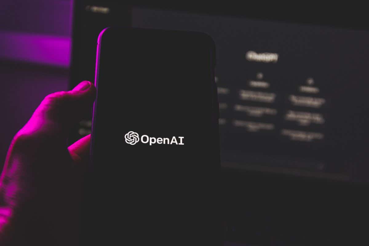 ChatGPT on a computer