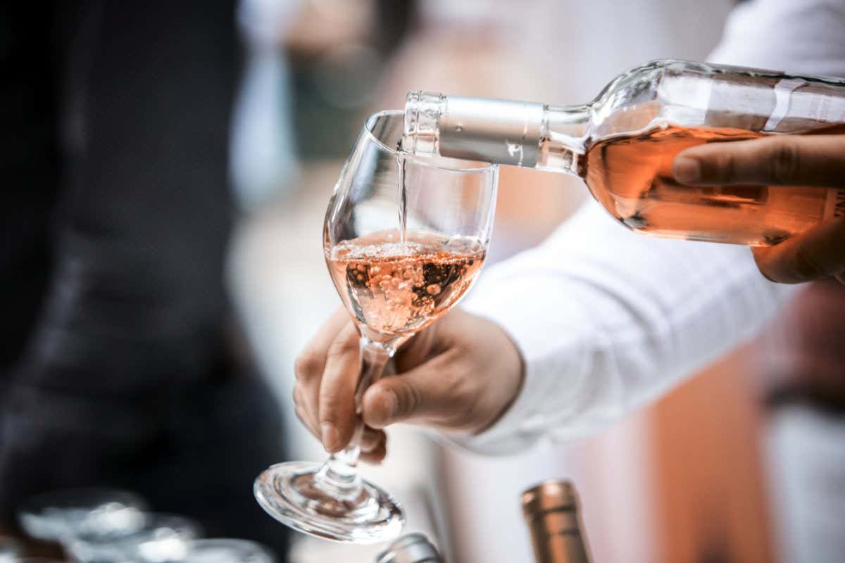 Wine bottle and wine Glass