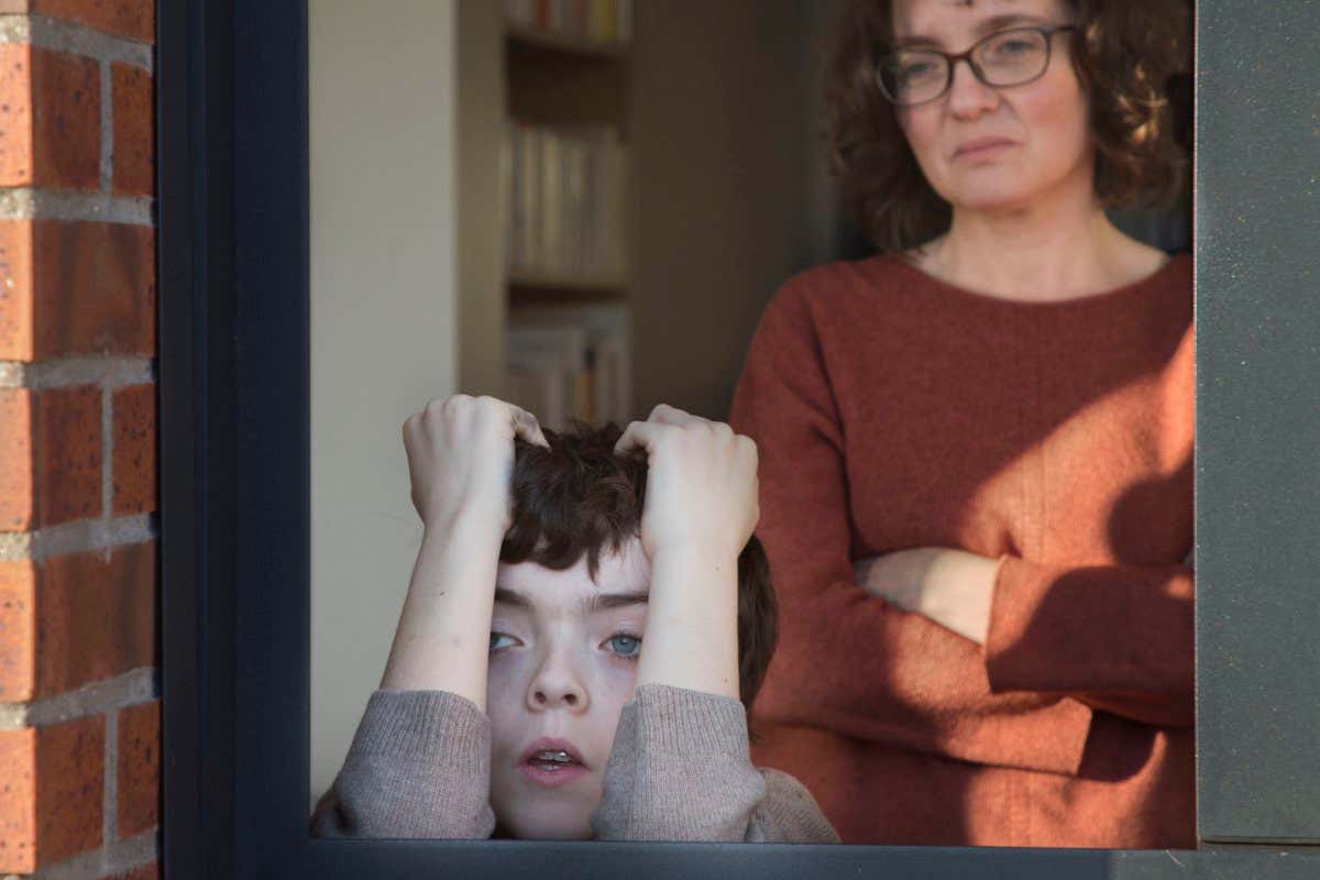 France. Normandy. Fecamp. Coronavirus. Marie and her son Gaston, totally confined to the house. Both are infected with the virus,??that day the symptoms were strong. Few days later Marie and Gaston will be recovered from the virus and fine again.