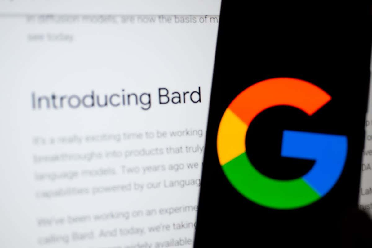 Google Bard introduction screen