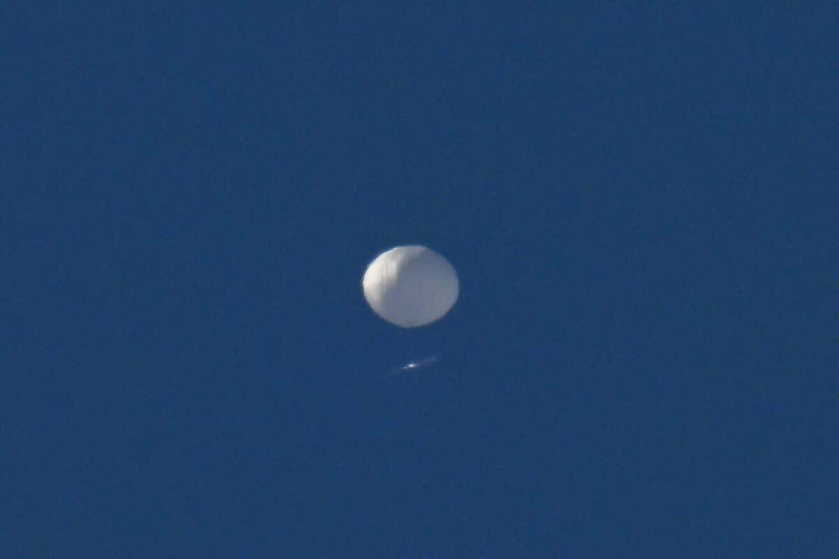 The Chinese balloon, spotted above Charlotte, North Carolina on 4 February 2023