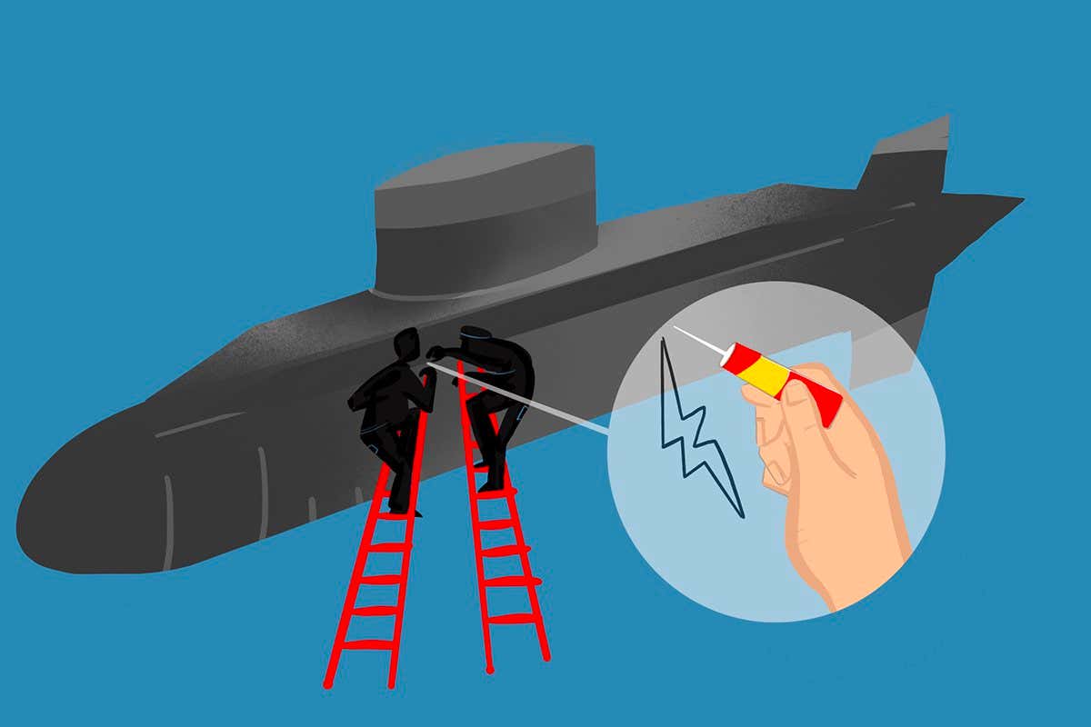 The strange story of the nuclear submarine and the super glue repair