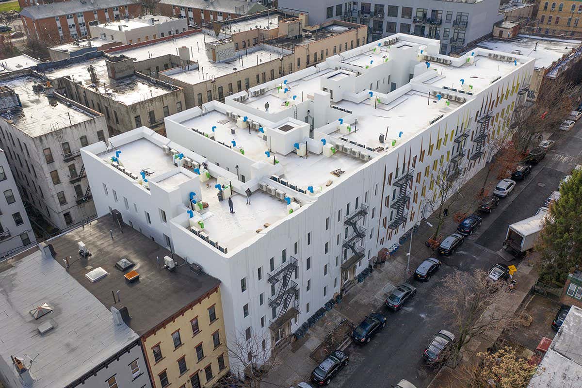 Eco-friendly exoskeleton cuts apartment building energy use by 60%