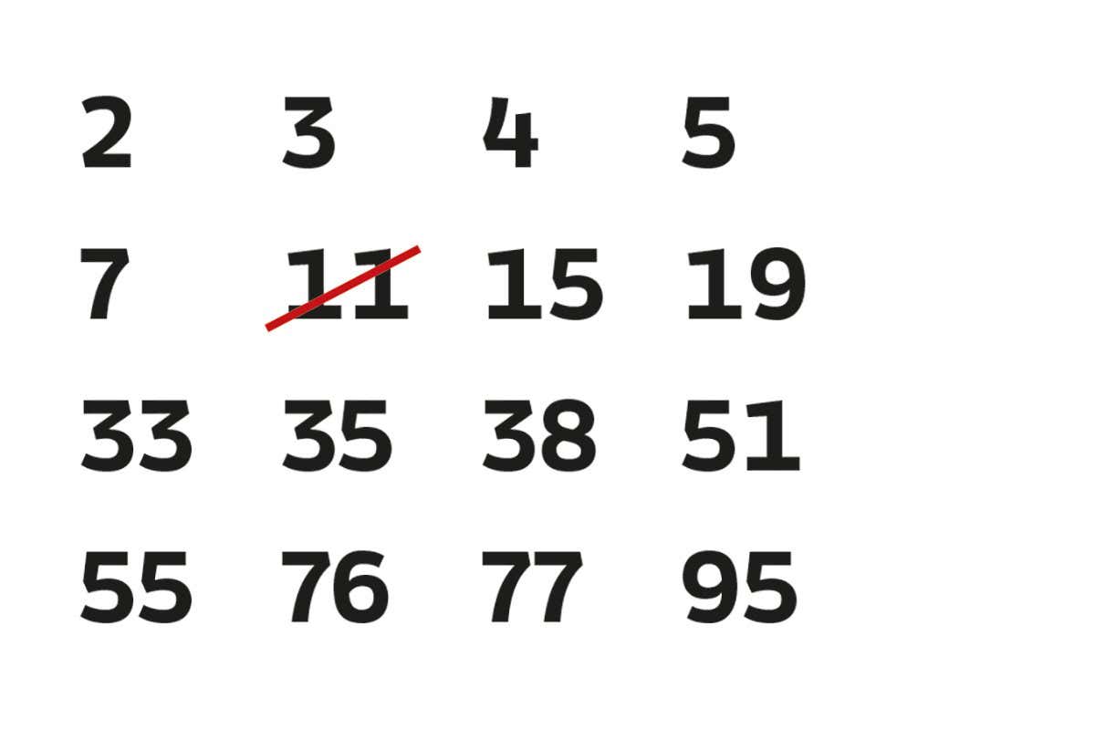 Puzzle #211: Can you work out what number Mary crosses out?