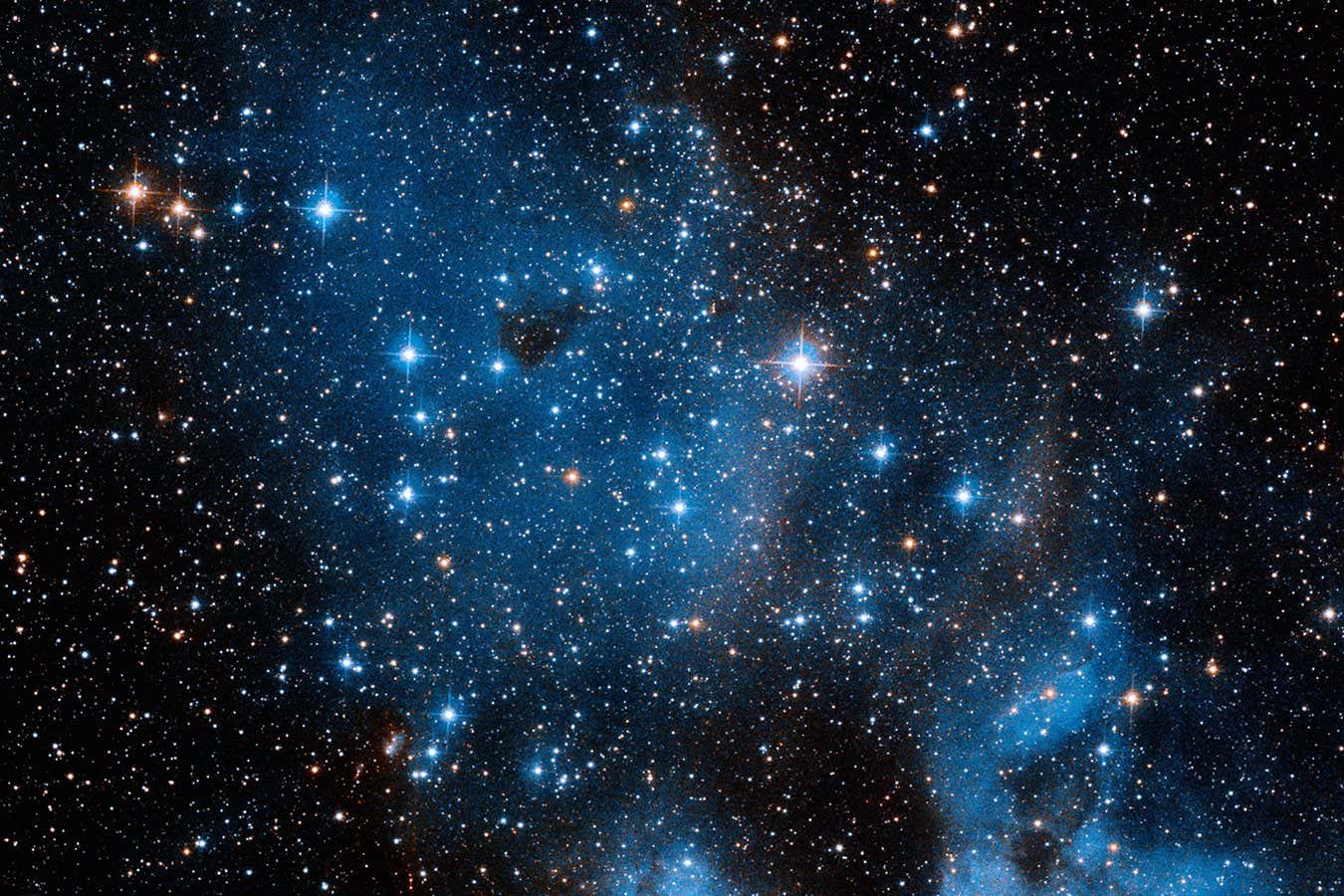 NGC 1858 is an open star cluster in the northwest region of the Large Magellanic Cloud, a satellite galaxy of the Milky Way that has an abundance of star-forming regions