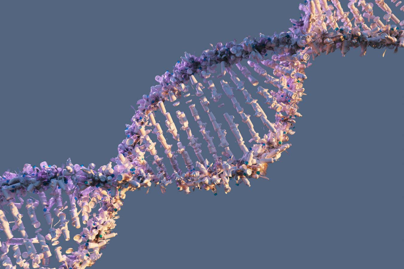 DNA molecule. Polygenic tests can reveal your future risk of many diseases