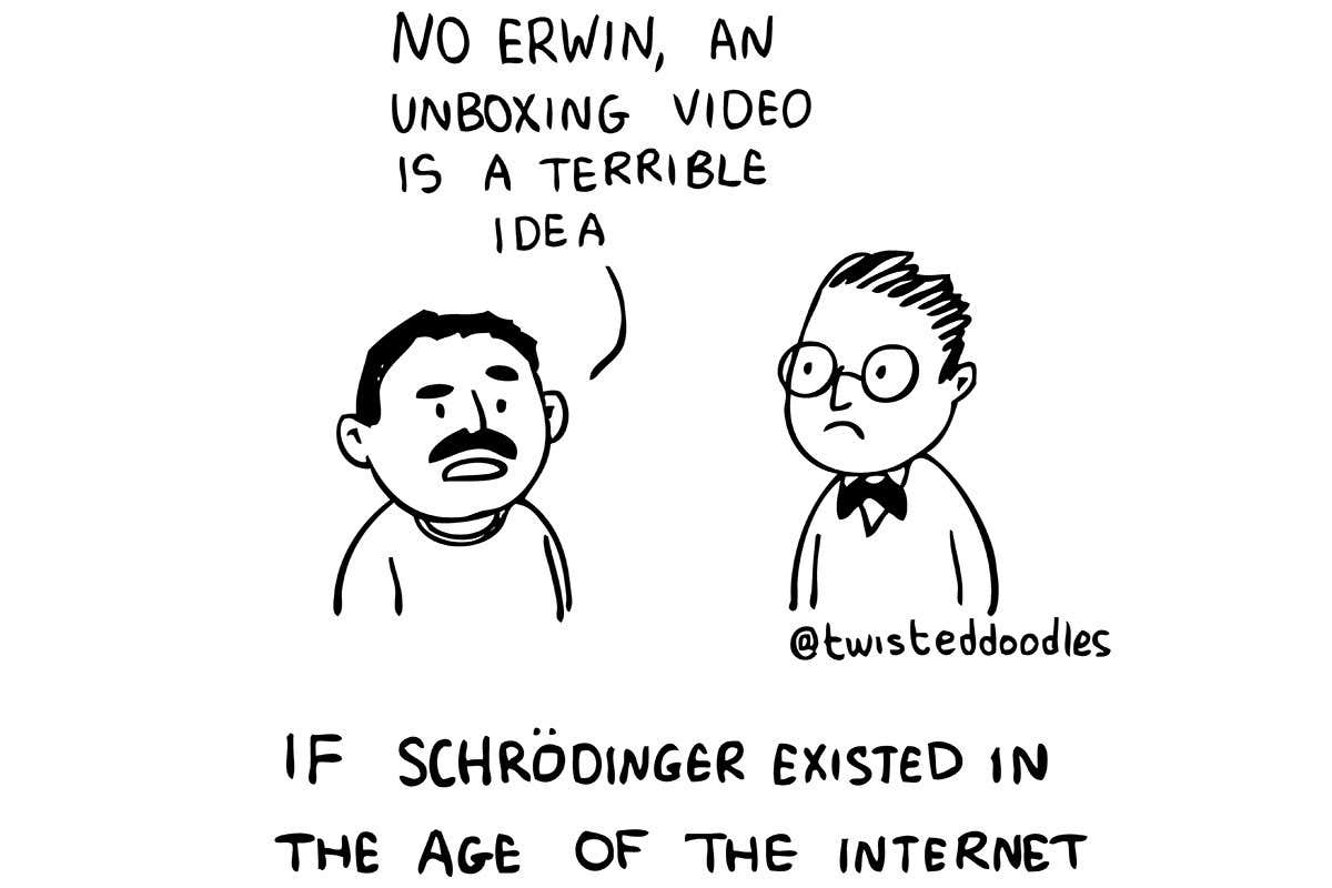 Twisteddoodles: Schrodinger in the age of the internet