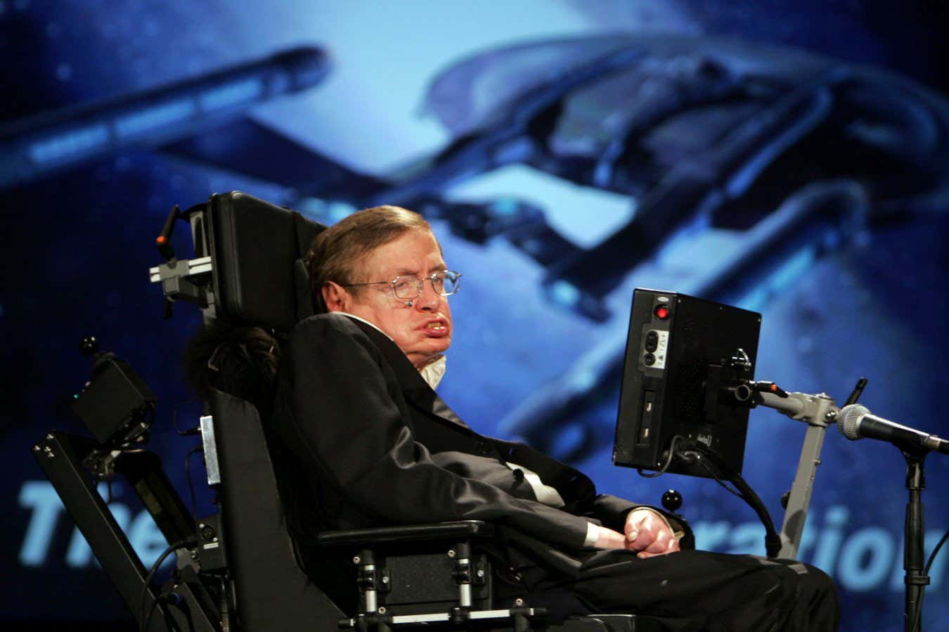 Mandatory Credit: Photo by Lawrence Jackson/AP/Shutterstock (6360330b) Stephen Hawking Professor Stephen Hawking of the University of Cambridge, makes remarks at an event marking the 50th anniversary of NASA,at George Washington University in Washington Hawking NASA, Washington, USA