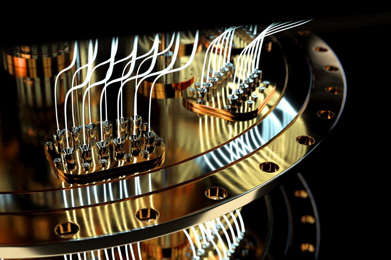 A render of a quantum computer