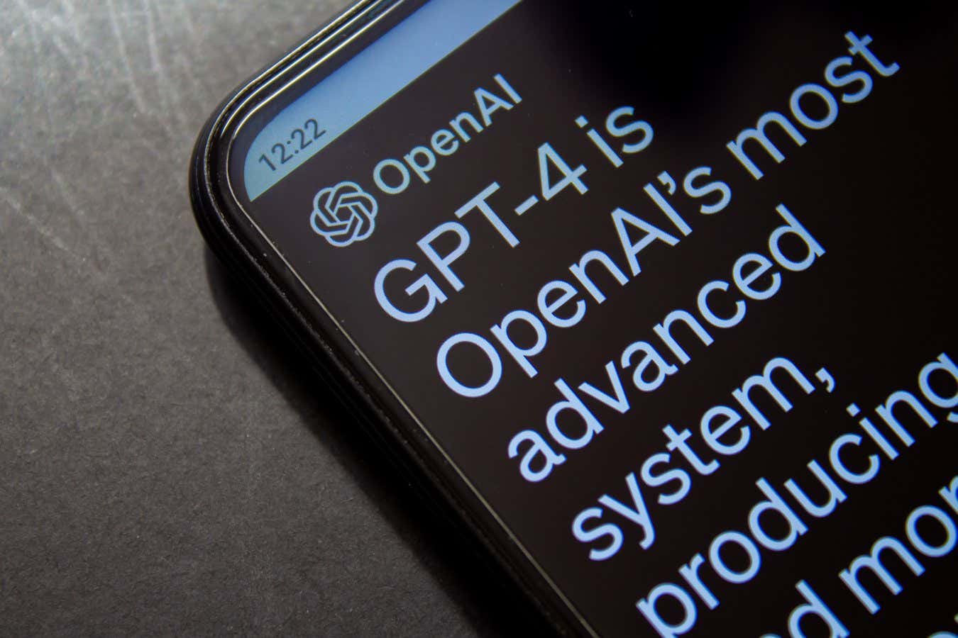 Website of ChatGPT 4 on a smartphone. AI chatbot on OpenAI website. Afyonkarahisar, Turkey - April 3, 2023.; Shutterstock ID 2284532473; purchase_order: -; job: -; client: -; other: -