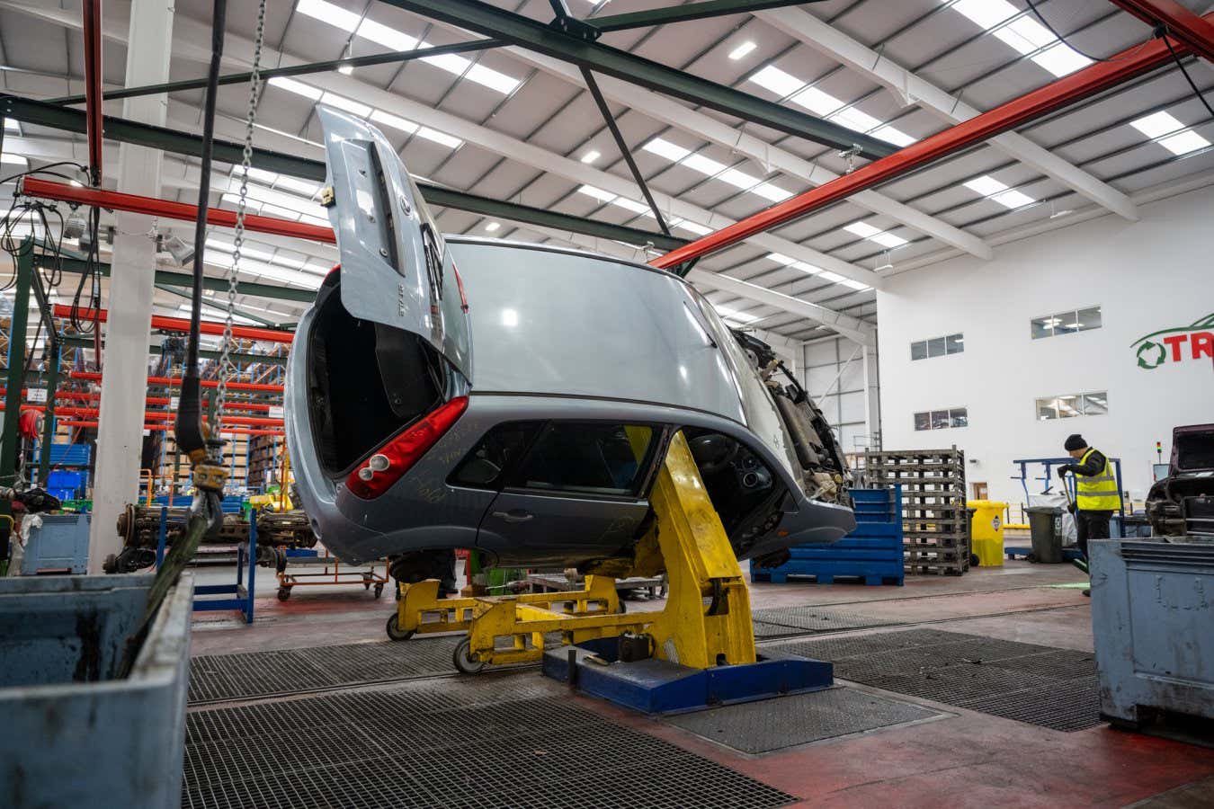A car at the Charles Trent scrapyard
