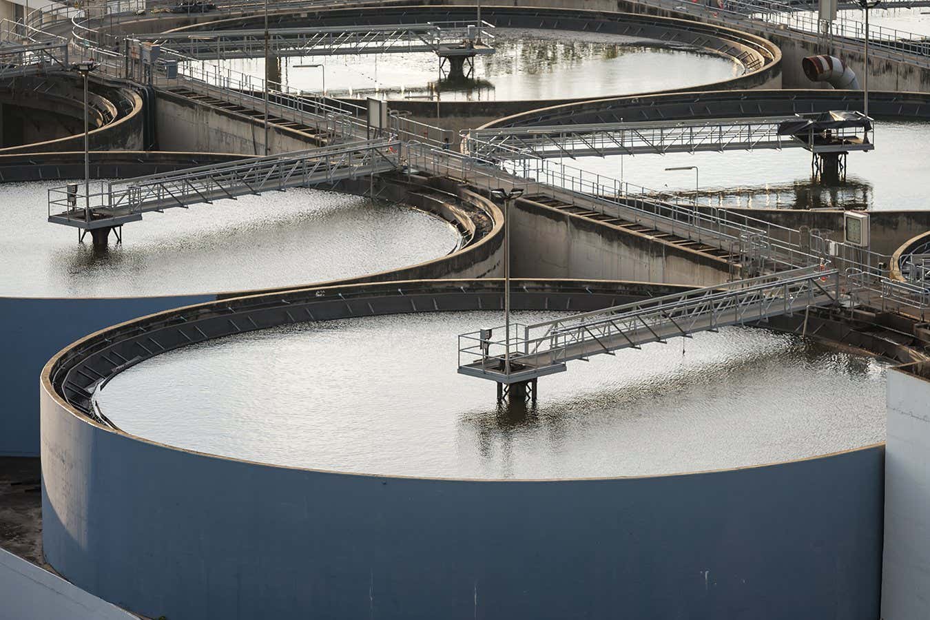 Modern urban wastewater treatment plant