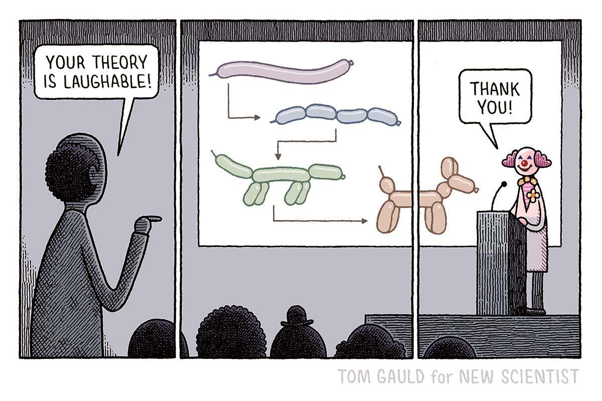 Tom Gauld: 'Your theory is laughable'