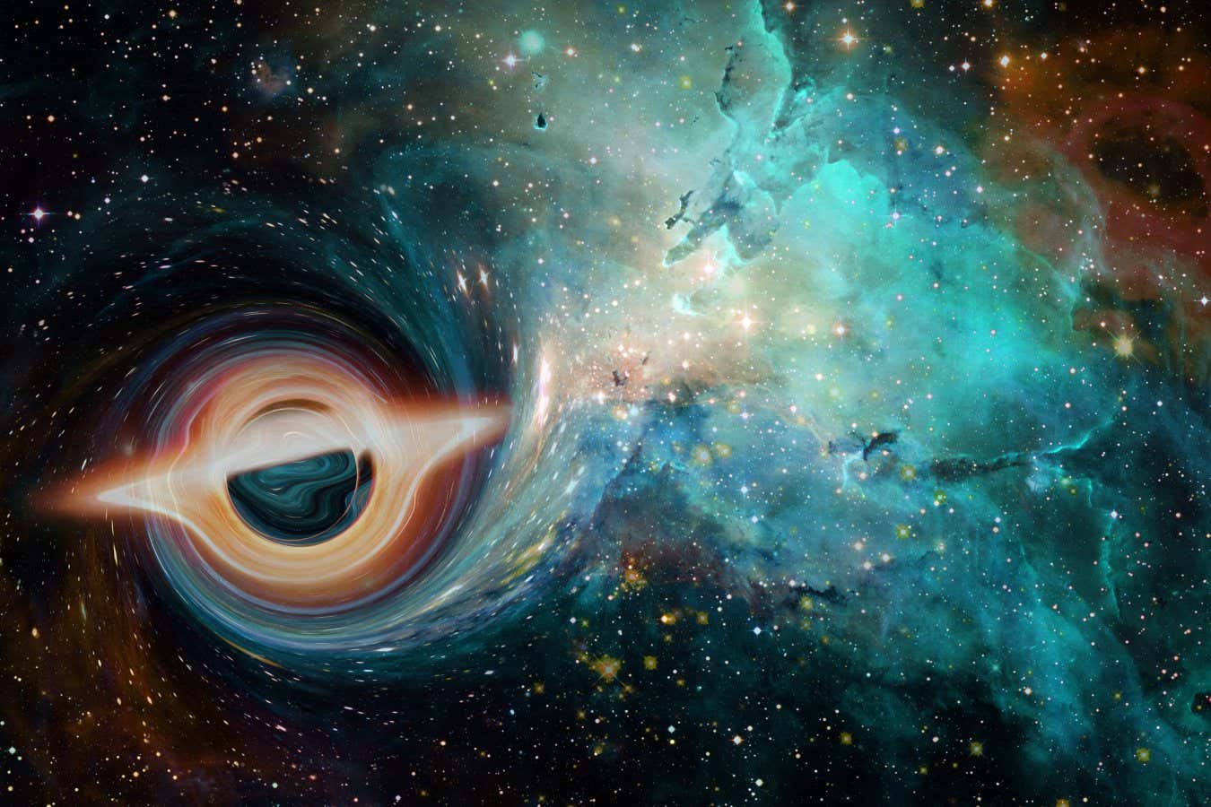 Supermassive black hole. Elements of this image furnished by NASA.; Shutterstock ID 1756053335; purchase_order: -; job: -; client: -; other: -
