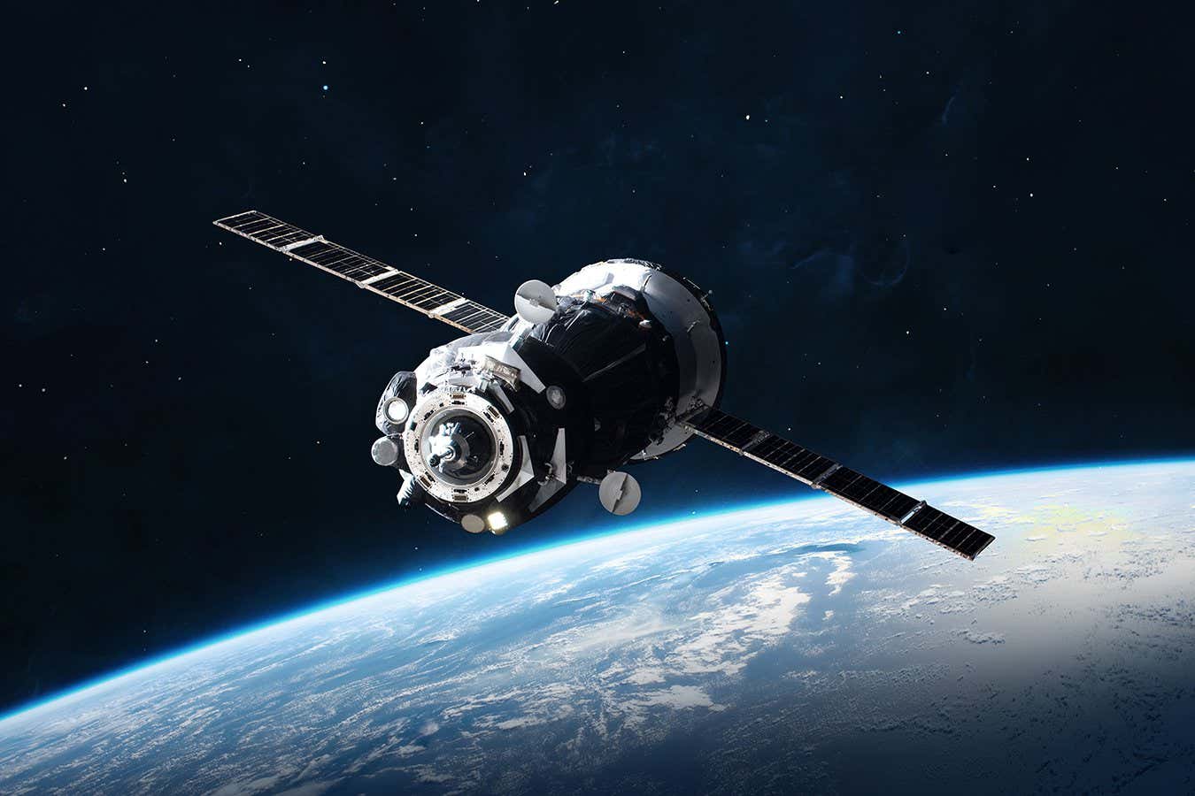 The are thosands of small pieces of junk orbiting Earth (as well as thousands of satellites)