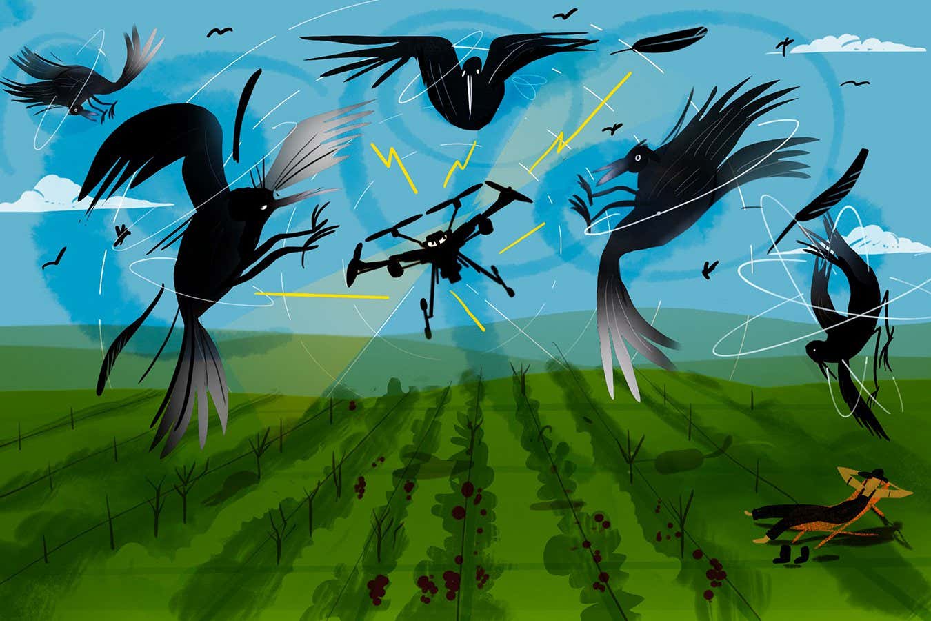 Scaring up scary ways to scare birds